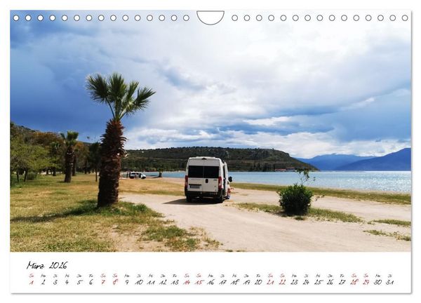 Produktbild: Berge und Meer: ein Vanlife-Abenteuer im Westen Griechenlands (Wandkalender 2026 DIN A4 quer), CALVENDO Monatskalender