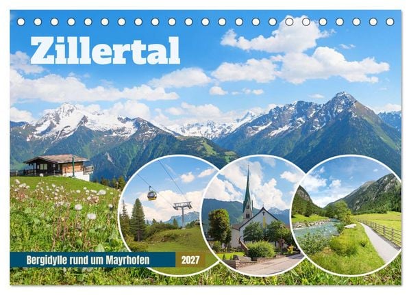 Produktbild: Zillertal - Bergidylle rund um Mayrhofen 2027 (Tischkalender 2027 DIN A5 quer), CALVENDO Monatskalender