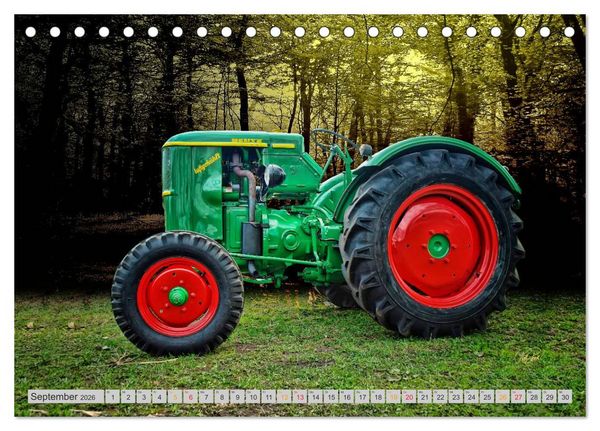 Produktbild: Geliebte Oldtimer Traktoren (Tischkalender 2026 DIN A5 quer), CALVENDO Monatskalender