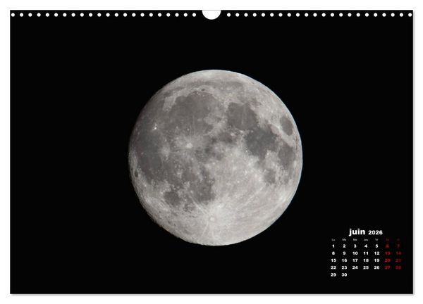 Produktbild: Phases de la lune (Calendrier mural 2026 DIN A3 vertical), CALVENDO calendrier mensuel