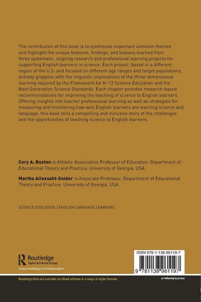 Produktbild: Supporting K-12 English Language Learners in Science
