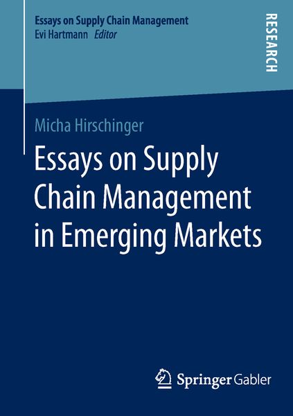 Produktbild: Essays on Supply Chain Management in Emerging Markets