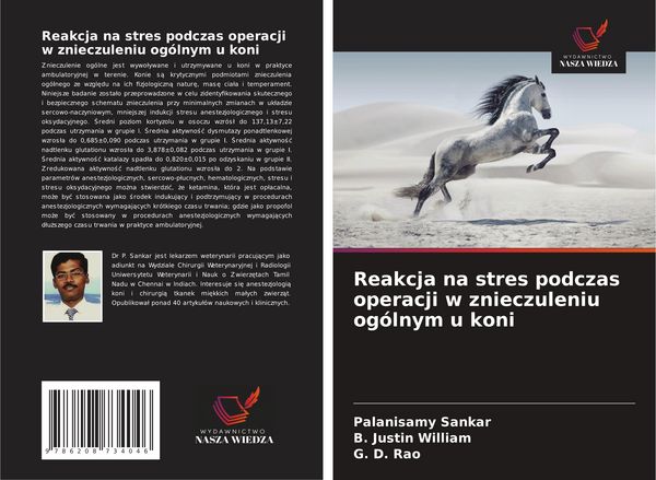 Produktbild: Reakcja na stres podczas operacji w znieczuleniu og&oacute;lnym u koni