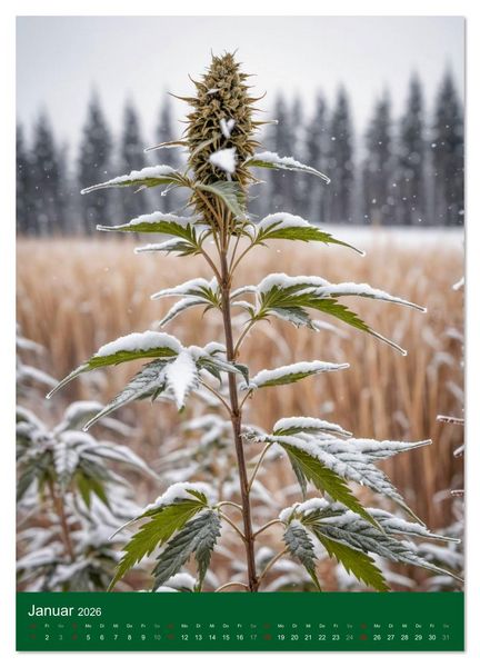 Produktbild: Grow your Year - Der Cannabis Kalender f&uuml;r Fans und Grower (Wandkalender 2026 DIN A4 hoch), CALVENDO Monatskalender