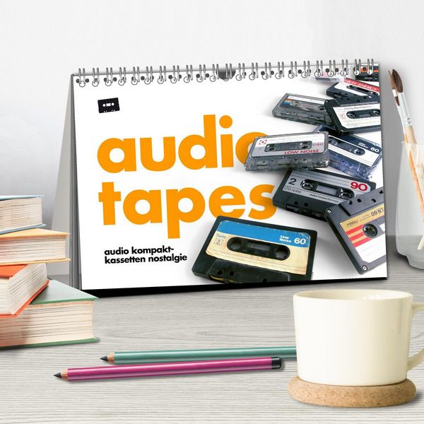 Produktbild: Audio Tapes (Tischkalender 2026 DIN A5 quer), CALVENDO Monatskalender