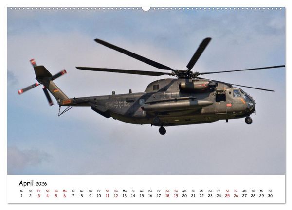 Produktbild: Die beeindruckende Welt der Hubschrauber (hochwertiger Premium Wandkalender 2026 DIN A2 quer), Kunstdruck in Hochglanz