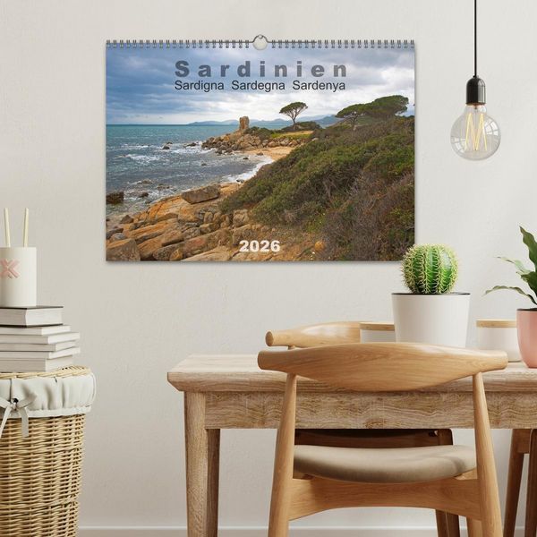 Produktbild: Sardinien Sardigna Sardegna Sardenya 2026 (Wandkalender 2026 DIN A3 quer), CALVENDO Monatskalender