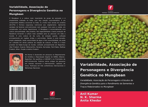 Produktbild: Variabilidade, Associa&ccedil;&atilde;o de Personagens e Diverg&ecirc;ncia Gen&eacute;tica no Mungbean