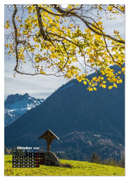 Produktbild: Leichte Wanderziele um Oberstdorf (Wandkalender 2026 DIN A3 hoch), CALVENDO Monatskalender