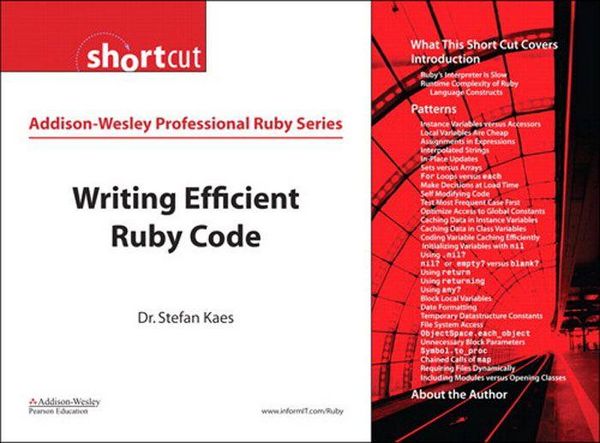 Produktbild: Writing Efficient Ruby Code (Digital Short Cut)