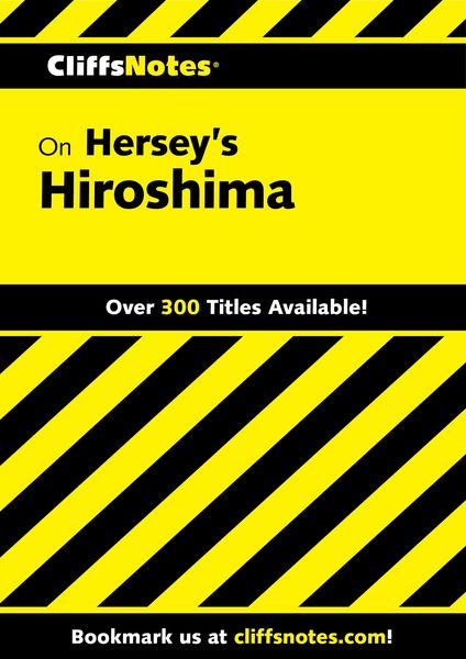 Produktbild: CliffsNotes on Hersey's Hiroshima