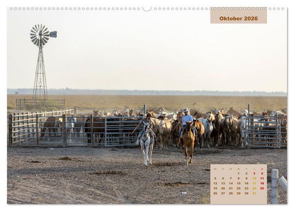 Produktbild: Pferde - Andalusiens wilder Westen (Wandkalender 2026 DIN A2 quer), CALVENDO Monatskalender
