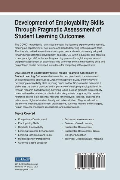 Produktbild: Development of Employability Skills Through Pragmatic Assessment of Student Learning Outcomes