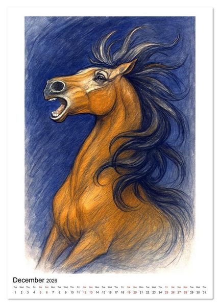 Produktbild: Enjoy Arabian Horses (Desk Calendar 2026 DIN A5 portrait), CALVENDO 12 Month DeskCalendar