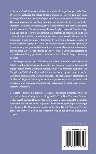 Produktbild: A Case For Mixed-Audience with Reference to the Warning Passages in the Book of Hebrews