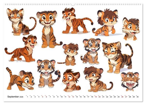 Produktbild: ComicZoo - eine lustige Tiertruppe (Wandkalender 2026 DIN A2 quer), CALVENDO Monatskalender