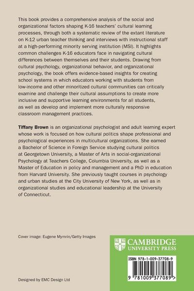 Produktbild: Cultural Learning in Urban Schools and Minority Serving Institutions