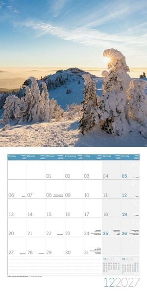 Produktbild: Naturwunder Deutschland Kalender 2027 - 30x30 - Art12