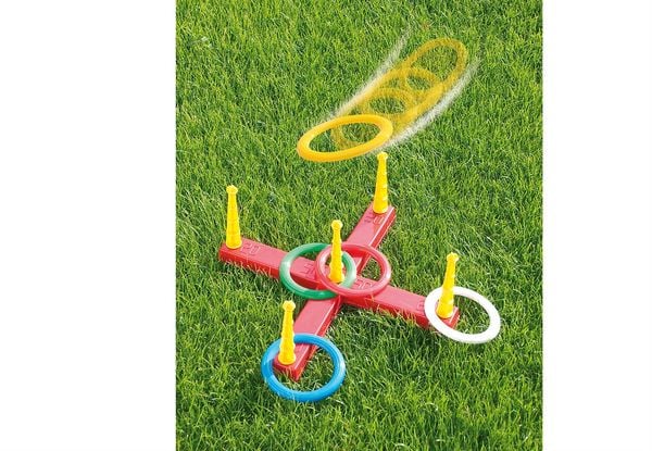 Produktbild: Kreuz-Ringwurfspiel mit 5 Ringen