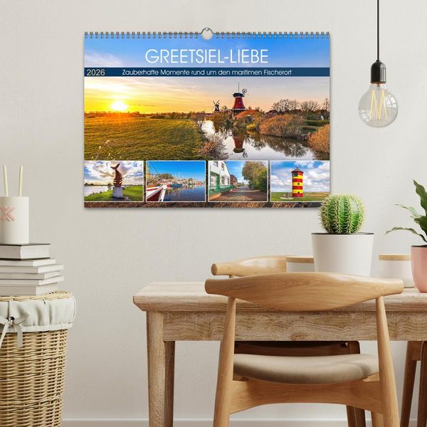 Produktbild: GREETSIEL-LIEBE (Wandkalender 2026 DIN A3 quer), CALVENDO Monatskalender
