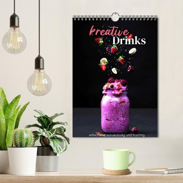 Produktbild: Kreative Drinks - erfrischend, schokoladig und fruchtig. (Wandkalender 2026 DIN A4 hoch), CALVENDO Monatskalender