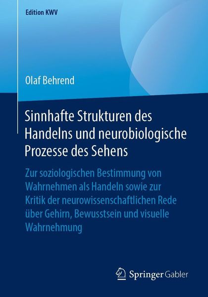 Produktbild: Sinnhafte Strukturen des Handelns und neurobiologische Prozesse des Sehens