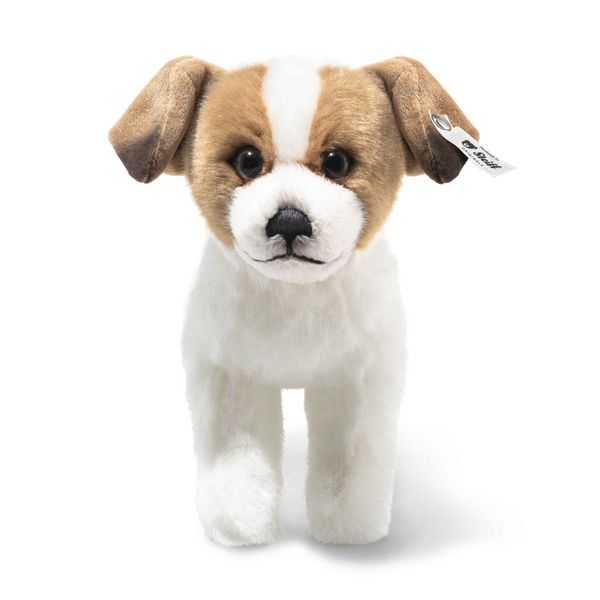 Produktbild: Steiff 076060 - Hund Terrie, stehend, wei&szlig;/hellbraun, Pl&uuml;sch, 17 cm
