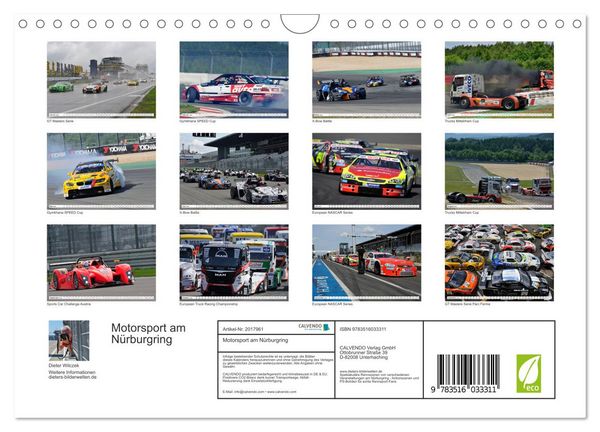 Produktbild: Motorsport am N&uuml;rburgring (Wandkalender 2026 DIN A4 quer), CALVENDO Monatskalender