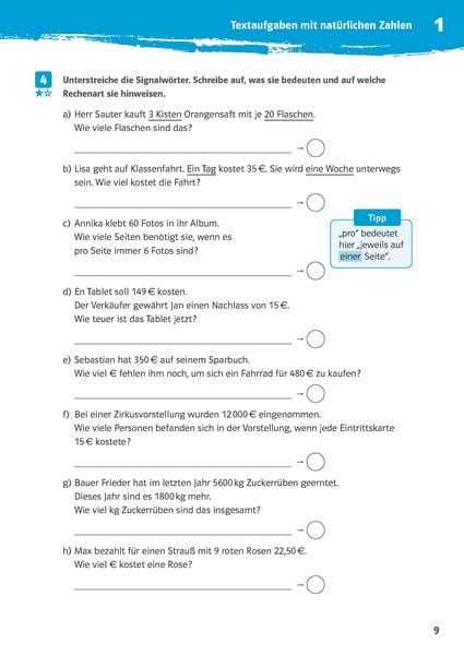Produktbild: Klett 10-Minuten-Training Mathematik Textaufgaben 5. Klasse