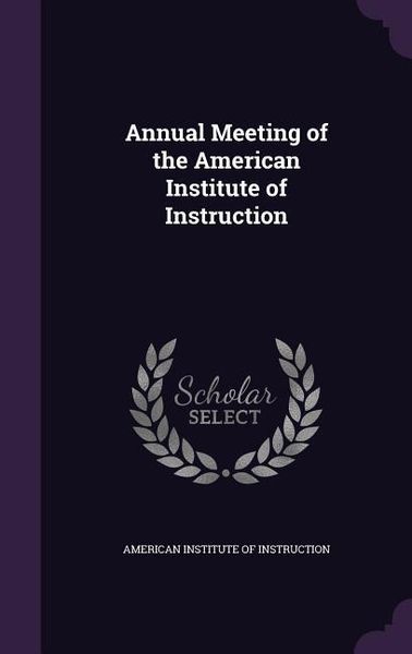 Produktbild: Annual Meeting Of The Amer Ins