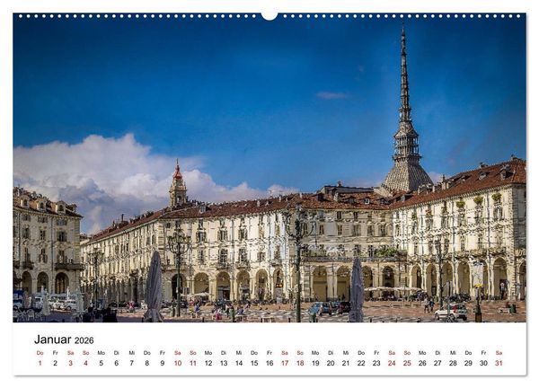 Produktbild: Piemont und Turin (Wandkalender 2026 DIN A2 quer), CALVENDO Monatskalender