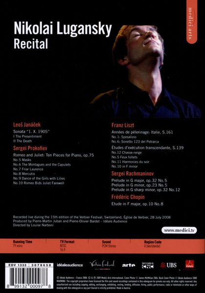 Produktbild: Nikolai Lugansky - Recital/Live at Verbier Festival