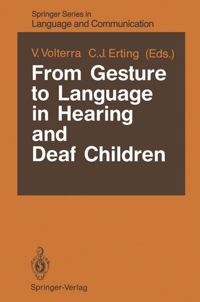 Produktbild: From Gesture to Language in Hearing and Deaf Children