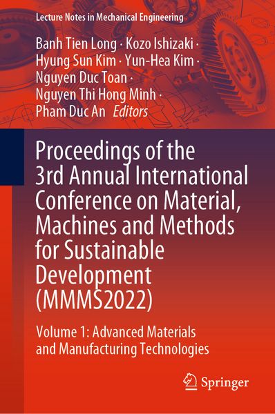 Produktbild: Proceedings of the 3rd Annual International Conference on Material, Machines and Methods for Sustainable Development (MMMS2022)