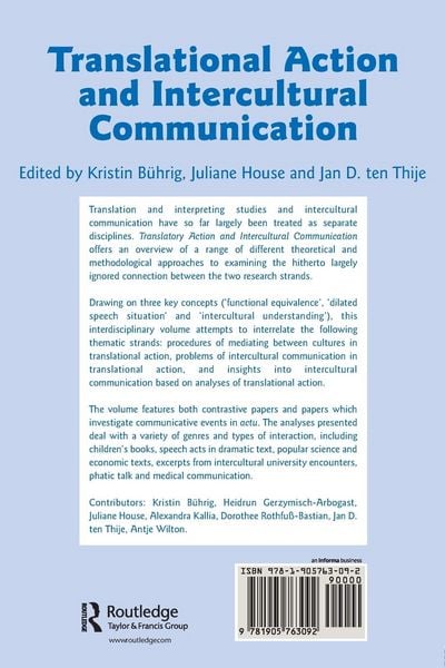 Produktbild: Translational Action and Intercultural Communication