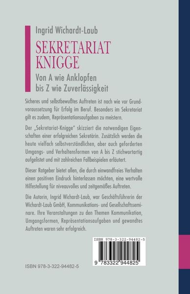 Produktbild: Sekretariat-Knigge