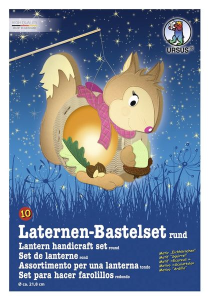 Produktbild: URSUS Laternenzeit Laternen-Bastelset rund Eichh&ouml;rnchen