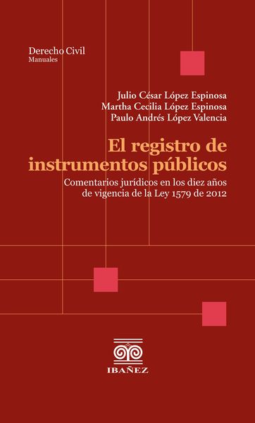 Produktbild: El registro de instrumentos p&uacute;blicos