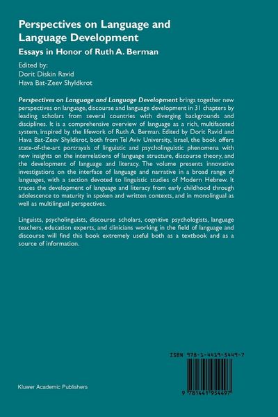 Produktbild: Perspectives on Language and Language Development