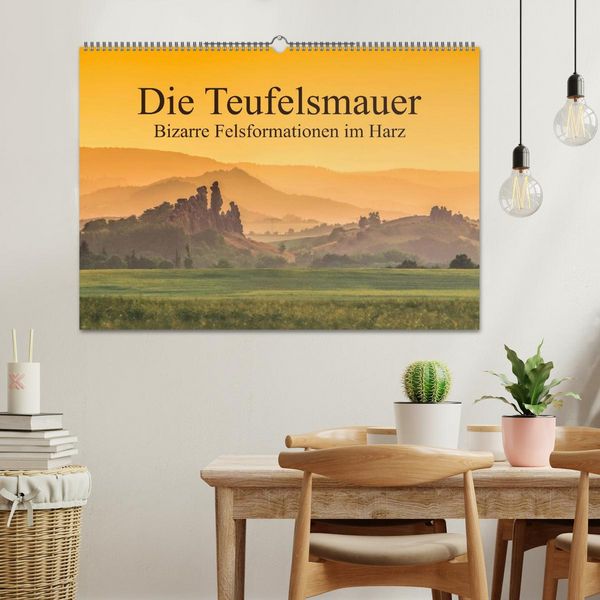Produktbild: Die Teufelsmauer - Bizarre Felsformationen im Harz (Wandkalender 2026 DIN A2 quer), CALVENDO Monatskalender