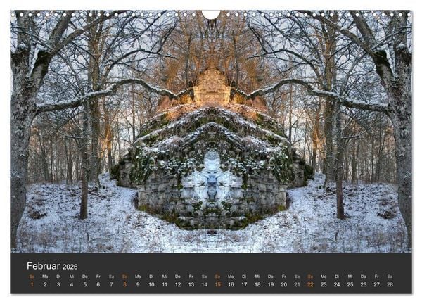 Produktbild: Spiegelwelten - Im Reich der Naturwesen (Wandkalender 2026 DIN A3 quer), CALVENDO Monatskalender