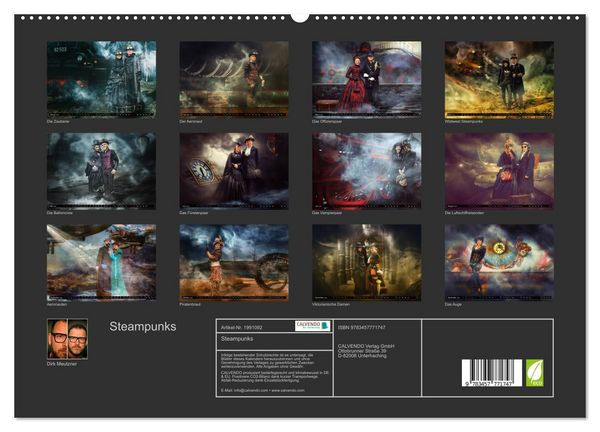 Produktbild: Steampunks (hochwertiger Premium Wandkalender 2026 DIN A2 quer), Kunstdruck in Hochglanz