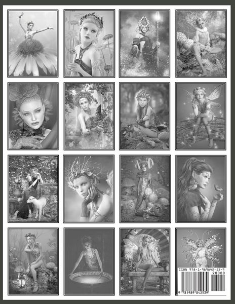Produktbild: Fantasy Grayscale Coloring Book for Adults