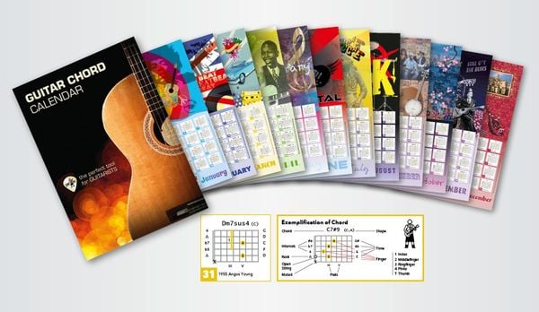 Produktbild: Guitar Chord Calendar (Gitarren Akkord Kalender)