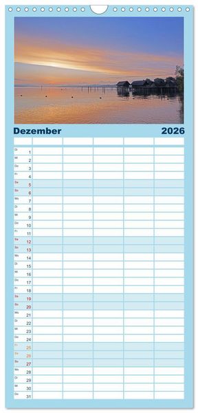 Produktbild: Familienplaner 2026 - Rechts und links des Rheins. Mit dem Wohnmobil unterwegs. mit 5 Spalten (Wandkalender, 21 x 45 cm) CALVENDO