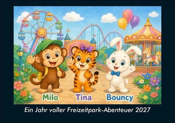 Produktbild: Ein Jahr voller Freizeitpark-Abenteuer 2027 Fotokalender DIN A5
