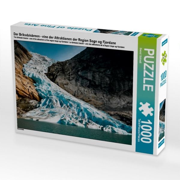 Der Briksdalsbreen - eine der Attraktionen der Region Sogn og Fjordane (Puzzle)
