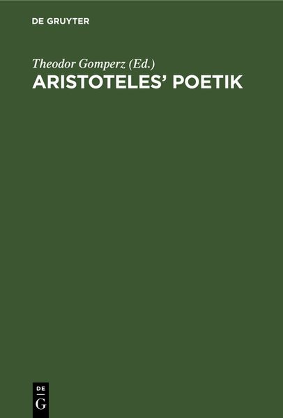 Produktbild: Aristoteles&rsquo; Poetik