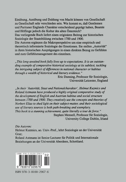 Produktbild: Autorit&auml;t, Staat und Nationalcharakter