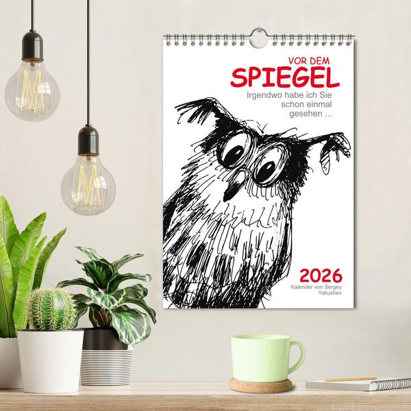 Produktbild: Vor dem Spiegel 2026 (Wandkalender 2026 DIN A4 hoch), CALVENDO Monatskalender